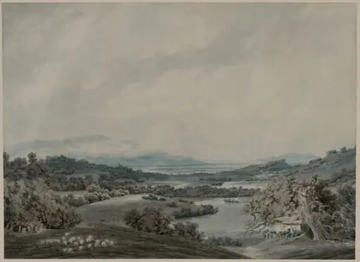 Italian Landscape, by John Robert Cozens