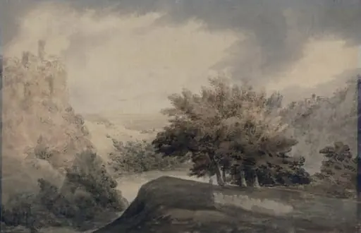 Lake Nemi, by John Robert Cozens