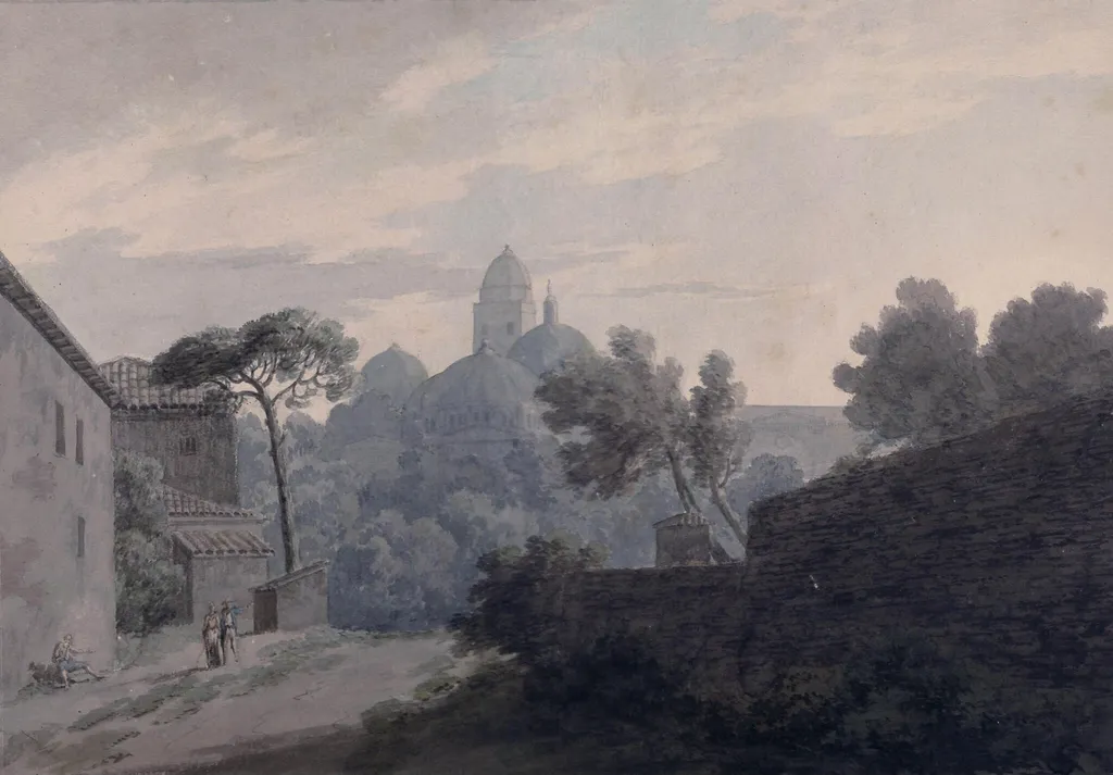 Sta. Giustina, Padua, by John Robert Cozens, watercolor, 1786