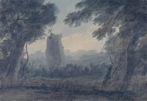 Tomb of the Horatii and Curiatii, Rome, by John Robert Cozens