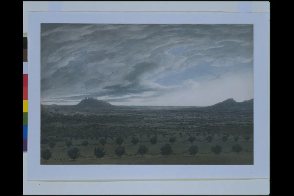 View from Mirabella, by John Robert Cozens, watercolor, 1782