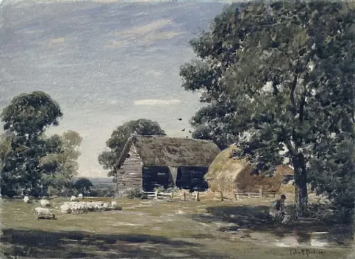 Old Ridge Farm, by John Robertson RA RI ROI Reid