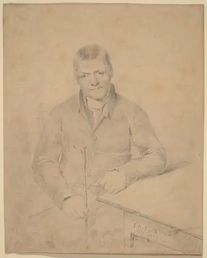 Man Seated at a Table, by John Rubens Smith