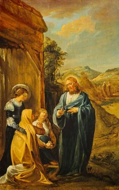 Christ taking leave of his Mother, by John Runciman