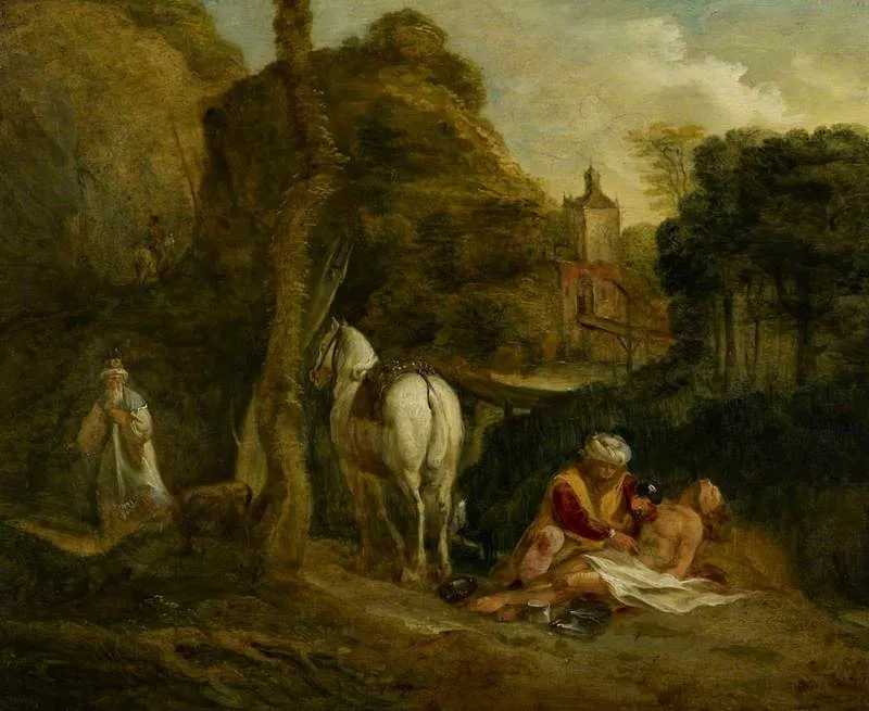 The Good Samaritan, by John Runciman, oil, 1765