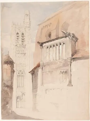 Tower of the Cathedral at Sens, by John Ruskin