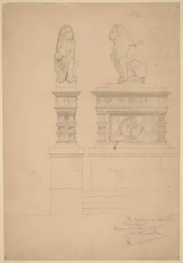 Il Marzocco, Donatello, by John Russell Pope