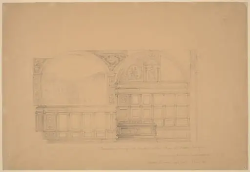 Perugino's Udienza del Cambio in the Collegio del Cambio, Perugia, by John Russell Pope