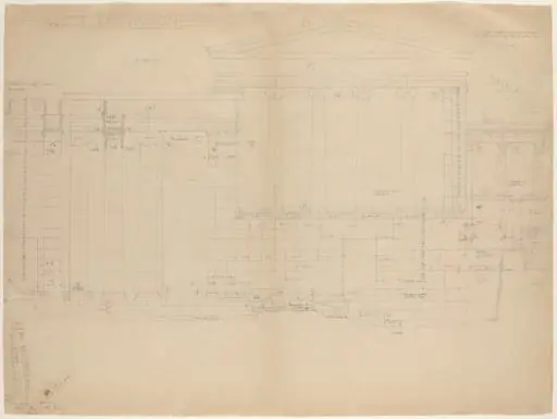 The Erectheum, West Elevation [left half], by John Russell Pope