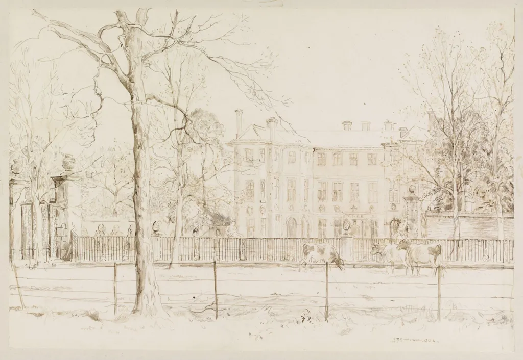 Ham House, by John Sanderson Sanderson-Wells, watercolor, 1940