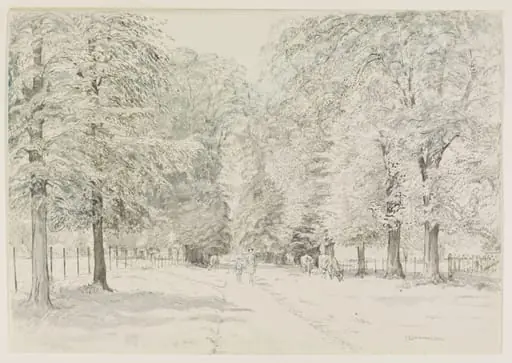 Petersham Avenue - looking towards Ham House, by John Sanderson Sanderson-Wells
