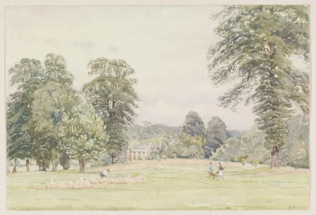 Richmond Golf Club, Sudbrook Park, by John Sanderson Sanderson-Wells, watercolor, 1940