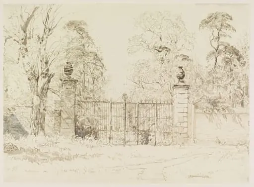 The Old Gates, Ham House, by John Sanderson Sanderson-Wells