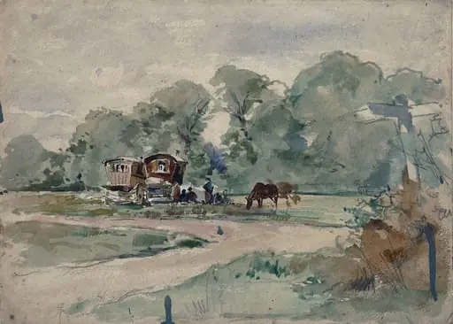Gipsy Encampment, by John Sargent Noble