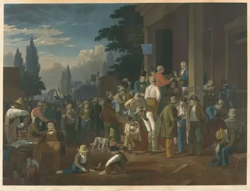 The County Election, by John Sartain