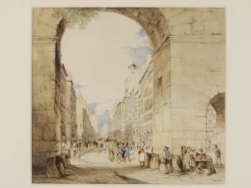 Porte de St. Martin, Paris, by John Scarlett Davis