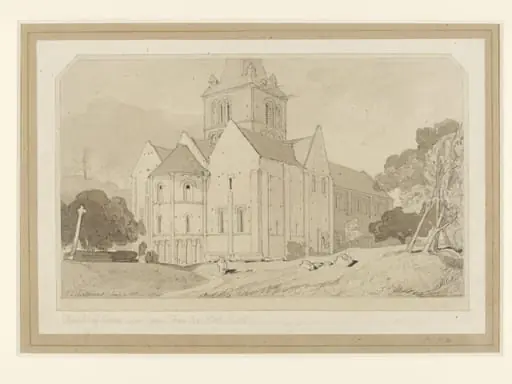 Church of Cheux, near Caen, by John Sell Cotman