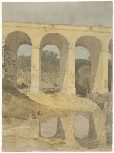 Crambe Beck Bridge, near Kirkham, Yorkshire.  Formerly called 'Chirk Aqueduct'., by John Sell Cotman