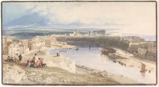 Dieppe Harbour, by John Sell Cotman