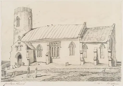 Gresham Church, by John Sell Cotman