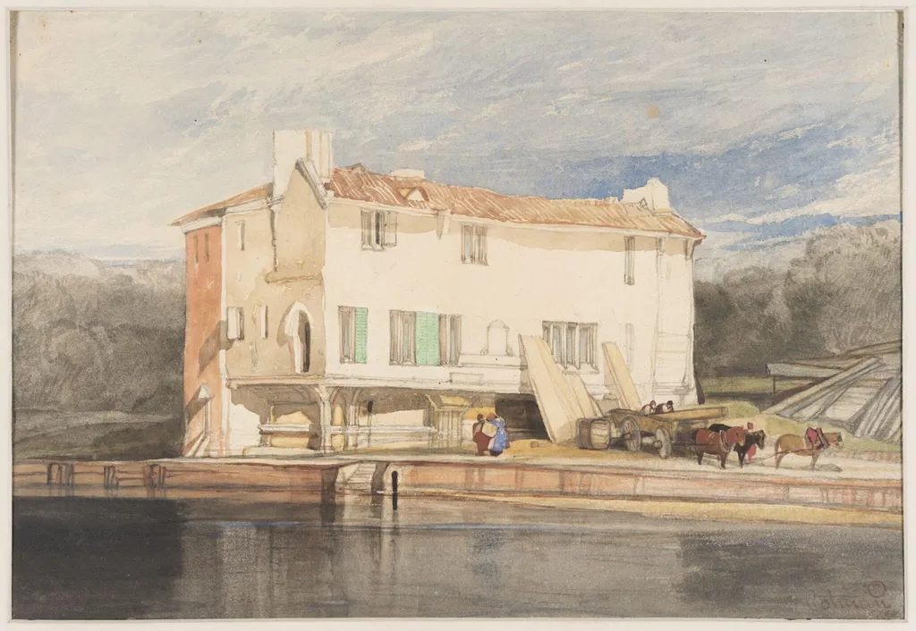 House and River, by John Sell Cotman, 1800