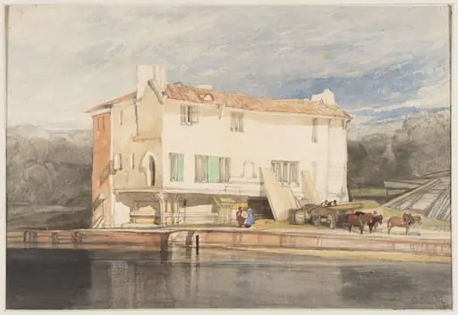 House and River, by John Sell Cotman
