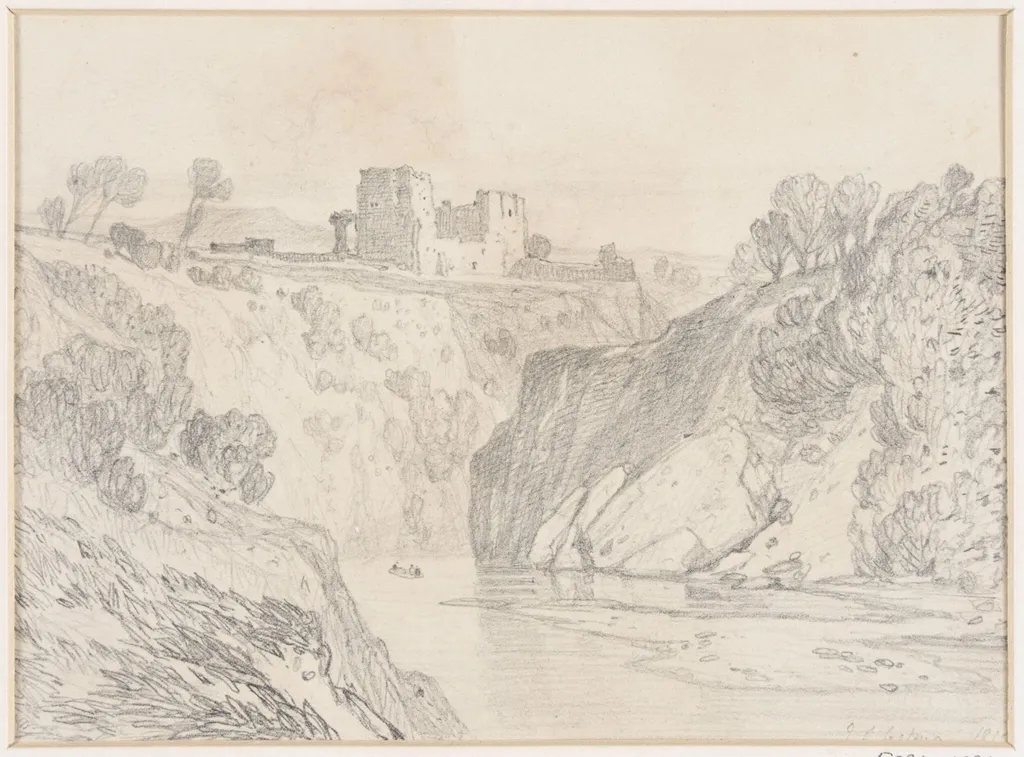 Kilgerran Castle, Pembrokeshire, by John Sell Cotman, 1810
