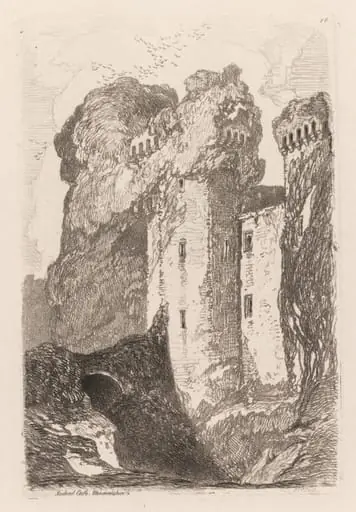 Liber Studiorium: Ragland Castle, Monmouhshire, by John Sell Cotman