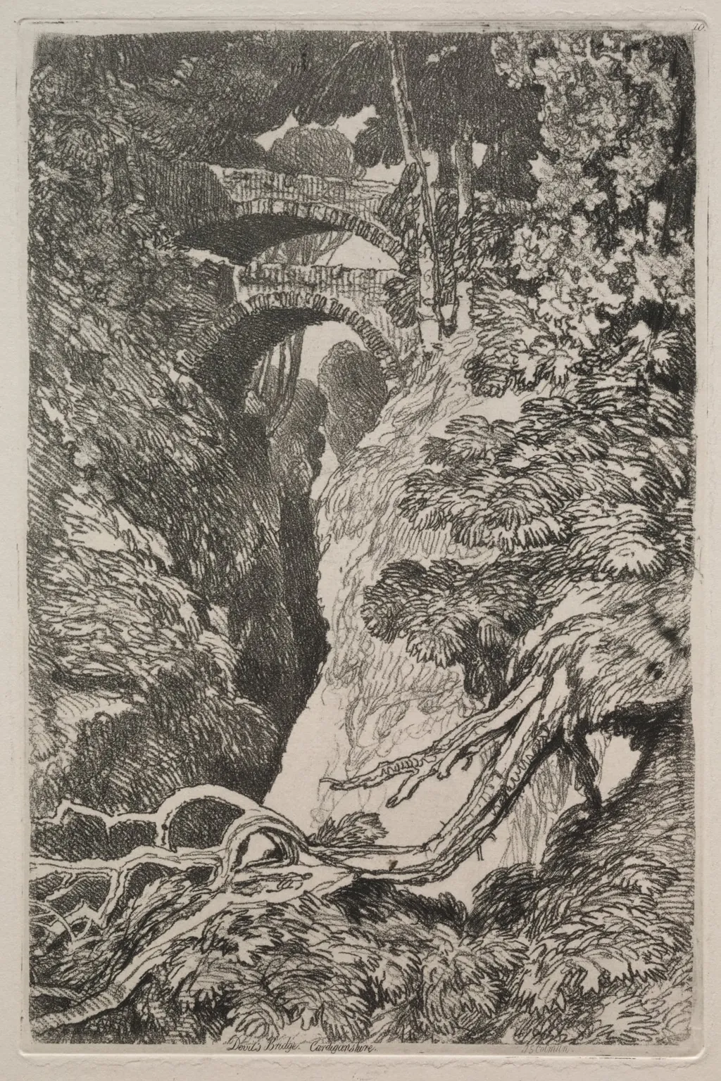 Liber Studiorum: Devil's Bridge, Cardiganshire, by John Sell Cotman, 1838