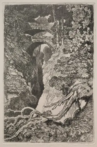 Liber Studiorum: Devil's Bridge, Cardiganshire, by John Sell Cotman