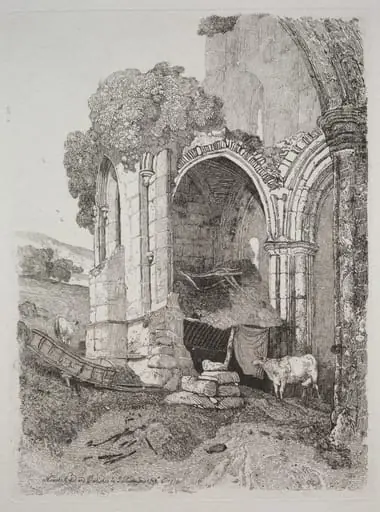 Rievaulx Abbey, Yorkshire, by John Sell Cotman