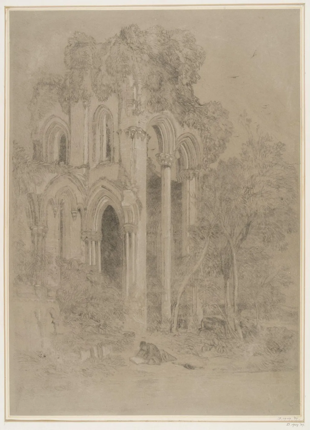 Ruins of a church, by John Sell Cotman, 1800