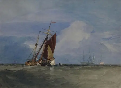 Shipping at the Mouth of the Thames, by John Sell Cotman