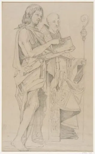 St. Nazzaro and St. Celso: study of part of an altarpiece by Bartolommeo Montagna, by John Sell Cotman