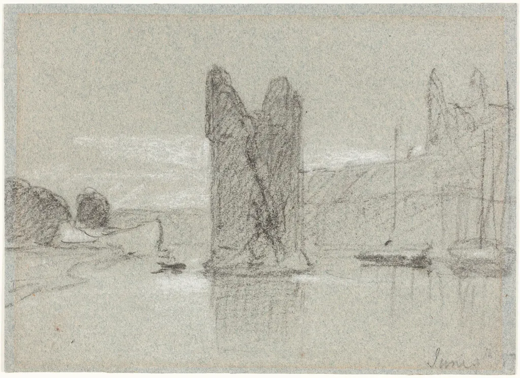 The Devil's Tower, by John Sell Cotman, chalk, 1834