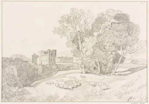 View of a castle, by John Sell Cotman
