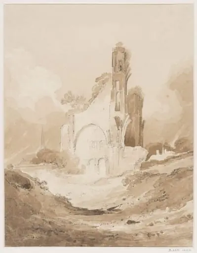 Wenlock Priory, Salop, by John Sell Cotman