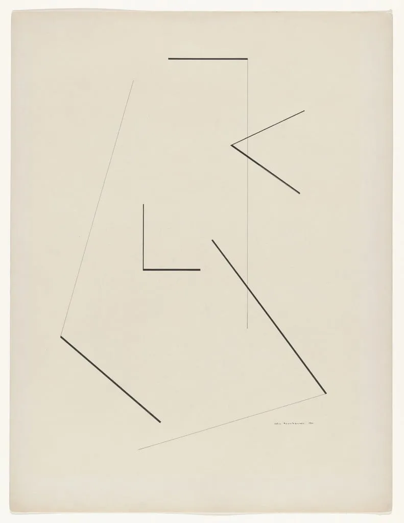 Untitled, by John Sennhauser, ink, 1941