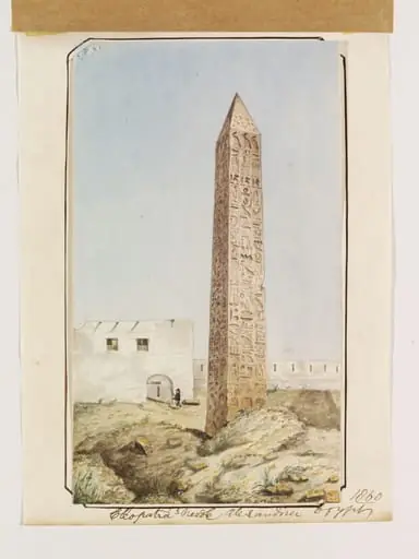Cleopatra's Needle, Alexandria, Egypt, by John Shae Perring