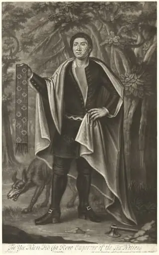 Tee Yee Neen Ho Ga Row, Emperor of the Six Nations, by John Simon