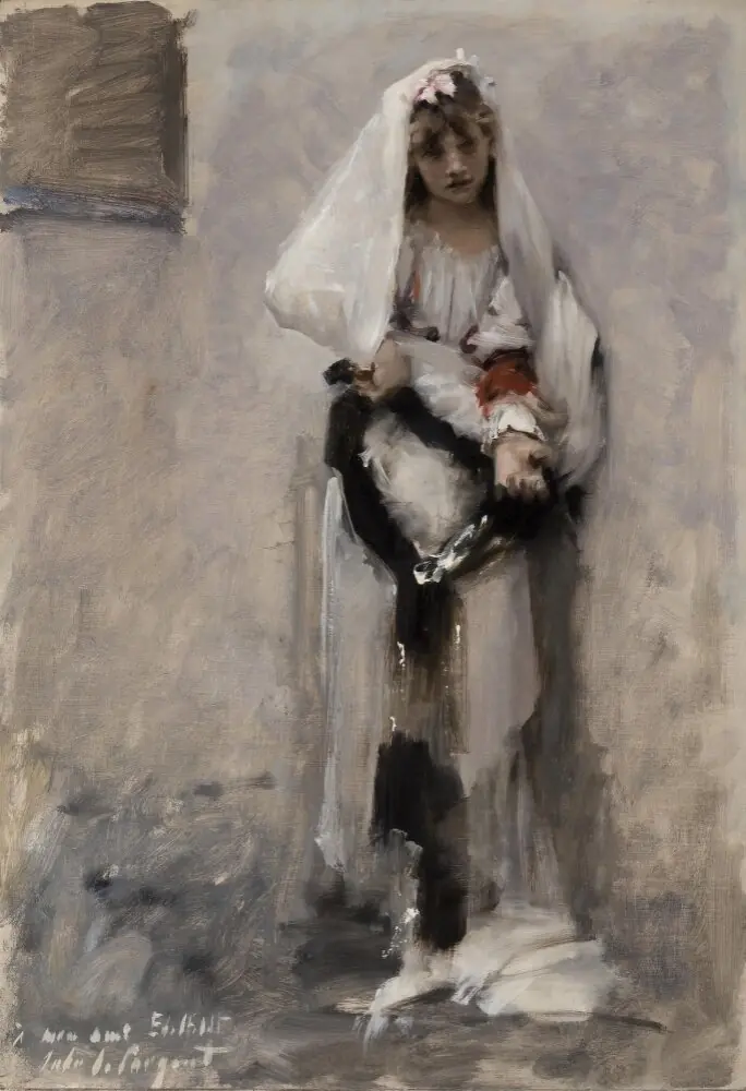 A Parisian Beggar Girl, by John Singer Sargent