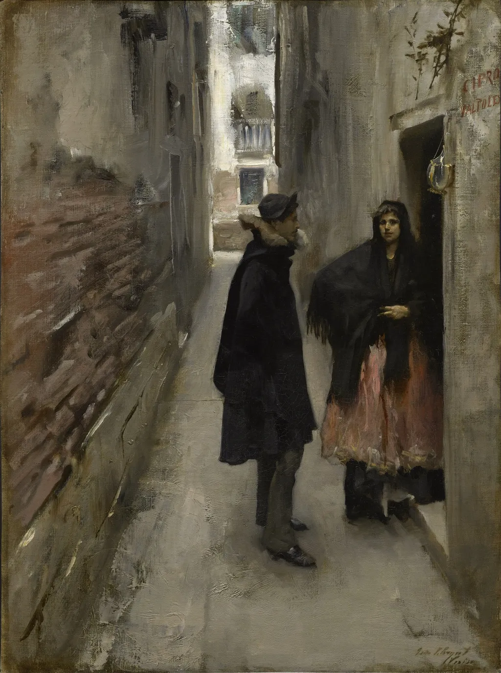 A Street in Venice, by John Singer Sargent, oil, 1891