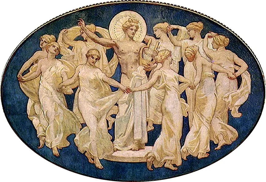 Apollo and the Muses, by John Singer Sargent, oil, 1918