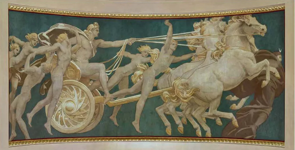 Apollo in His Chariot with the Hours, by John Singer Sargent, oil, 1900