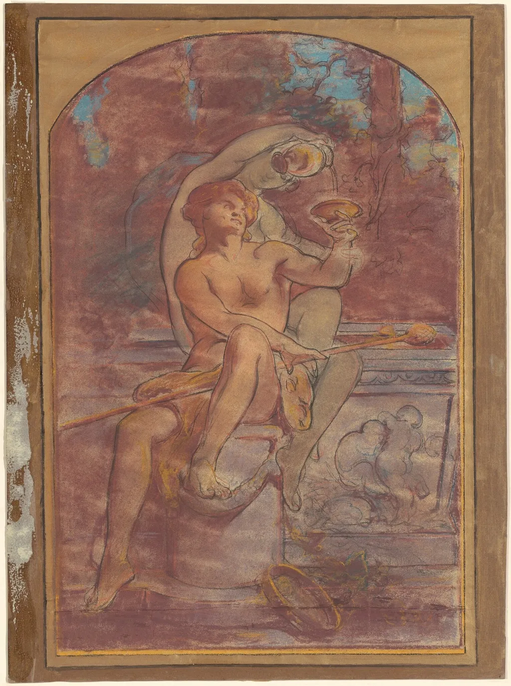 Bacchus, by John Singer Sargent, graphite, 1877
