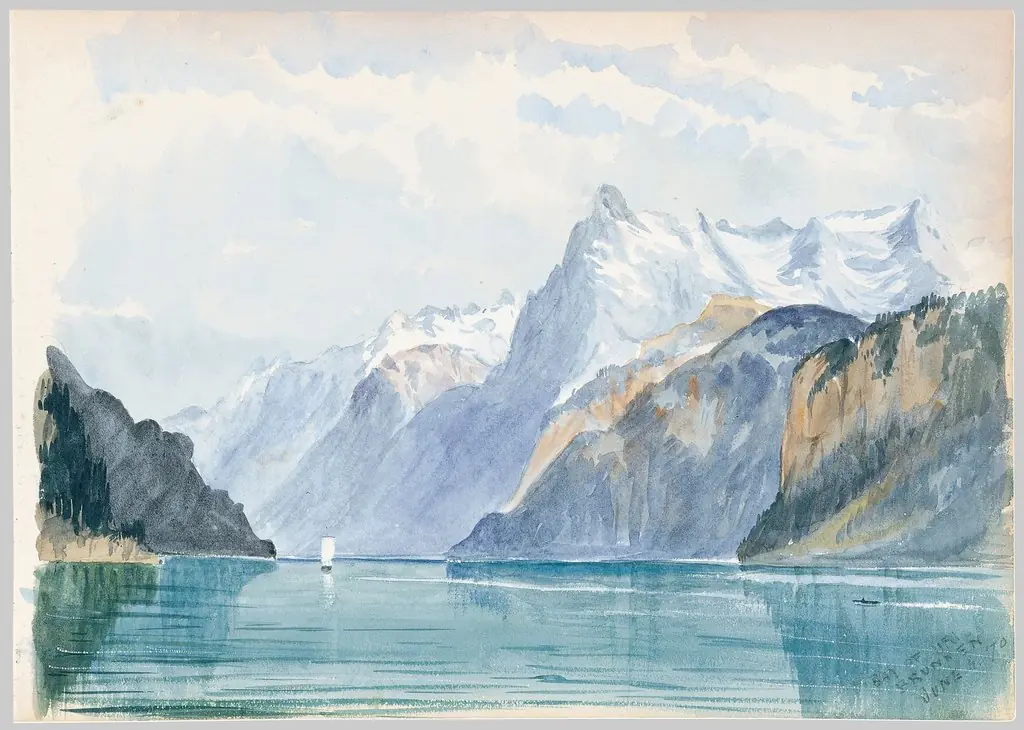 Bay of Uri, Brunnen (from Switzerland 1870 Sketchbook), by John Singer Sargent