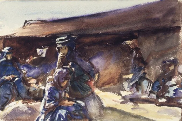 Black Tent, by John Singer Sargent, watercolor, 1905