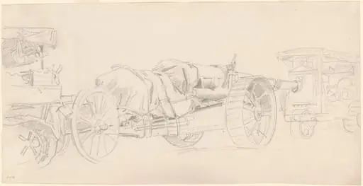 Cannon Trailers, France, by John Singer Sargent