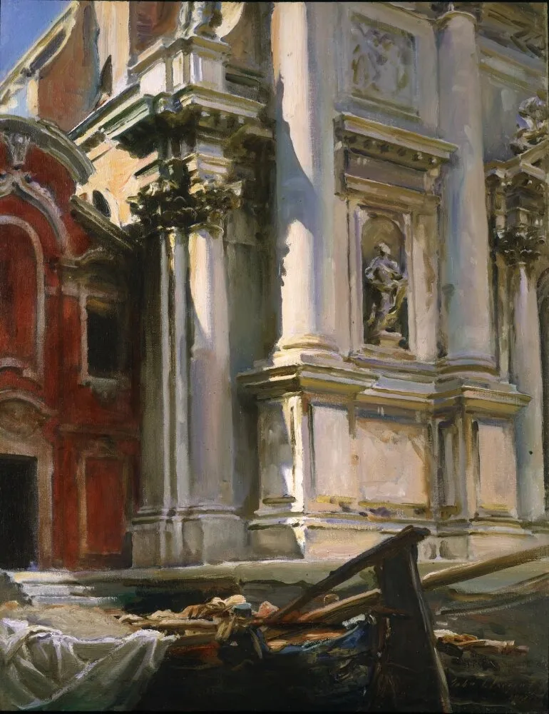 Corner of the Church of San Stae, Venice, by John Singer Sargent, oil, 1913