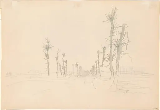 Devastated Landscape [verso], by John Singer Sargent